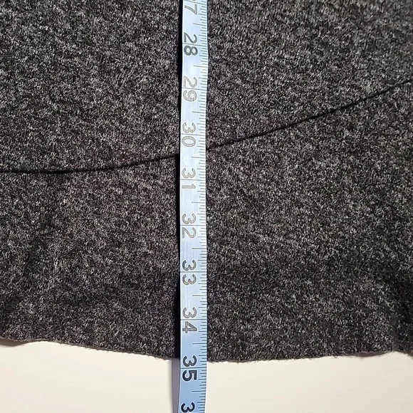 Anthropologie Saturday Sunday Gray Faux Wrap Knit Sweater Dress M Long Sleeve - Picture 13 of 13